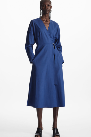 Wool-Crepe Wrap Dress, £115