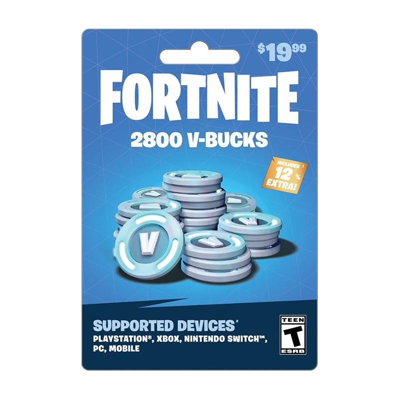 Fortnite V-Bucks Gift Card