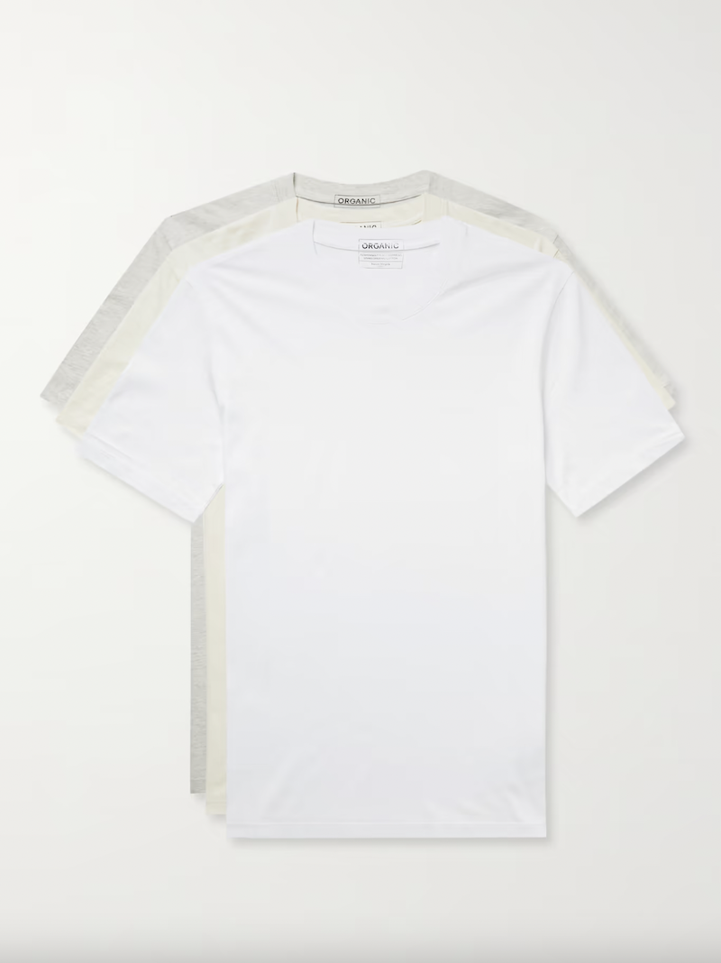 Three-Pack Cotton-Jersey T-Shirts