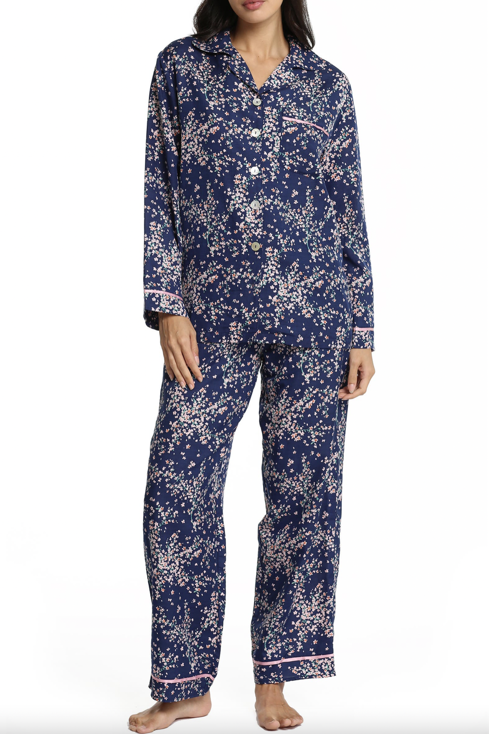 Papinelle Cheri Blossom Cotton & Silk Pajamas