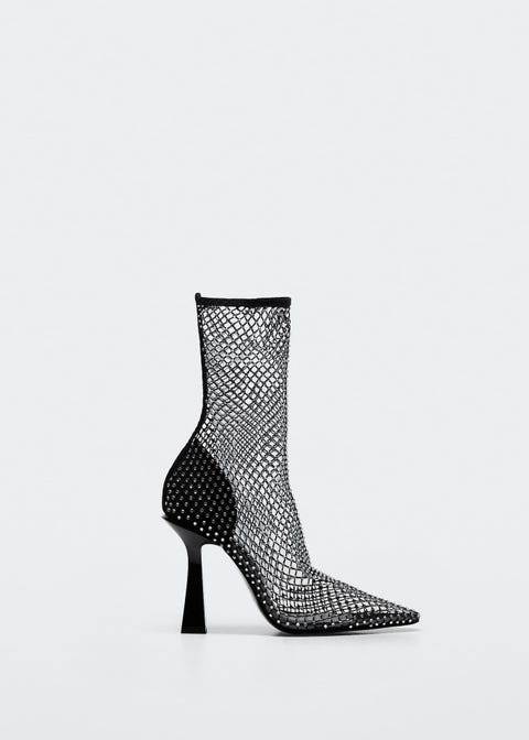 Saint Laurent glitter mesh boots: Shop the high street dupe