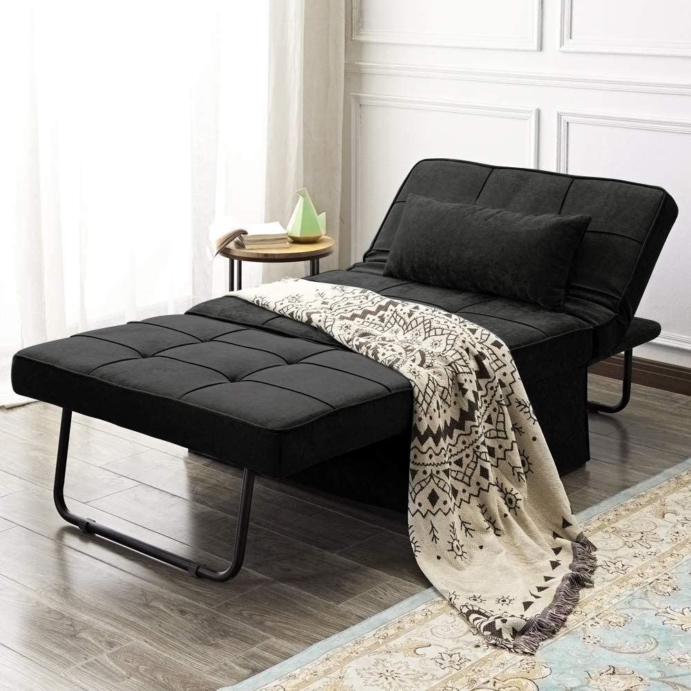 sleeper chair with ottoman