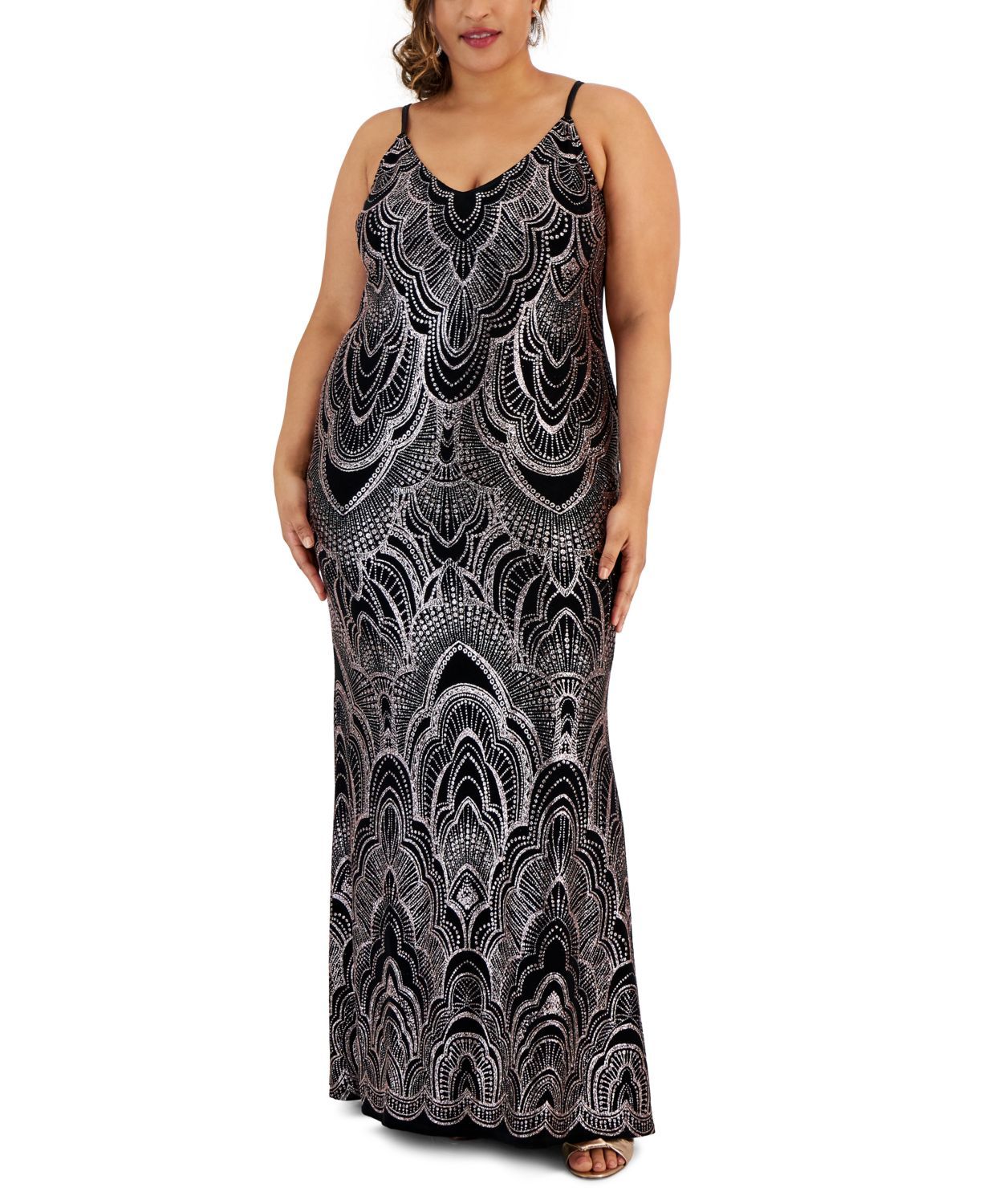 Macy plus best sale size maxi dresses