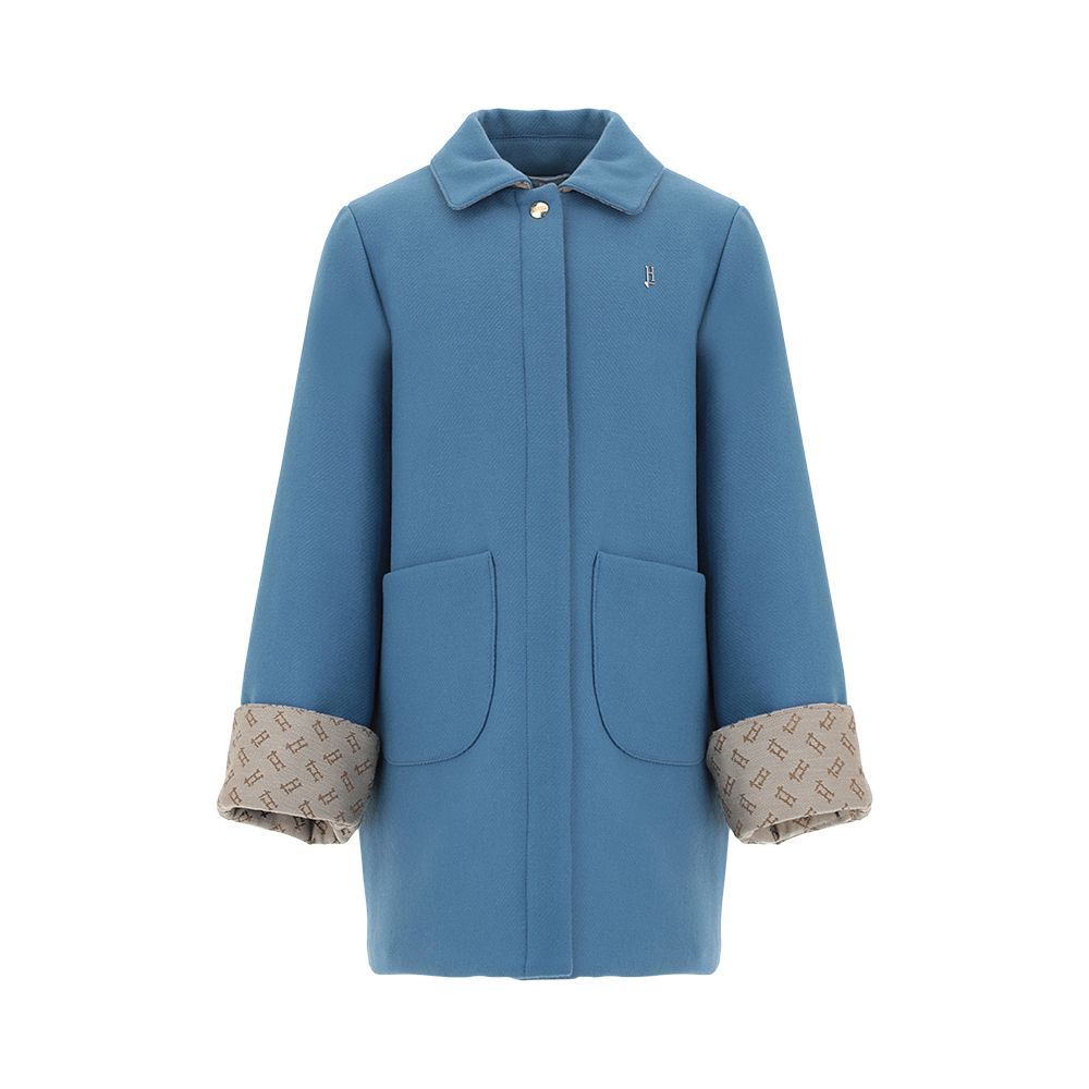 Concealed-Front Fastening Peacoat