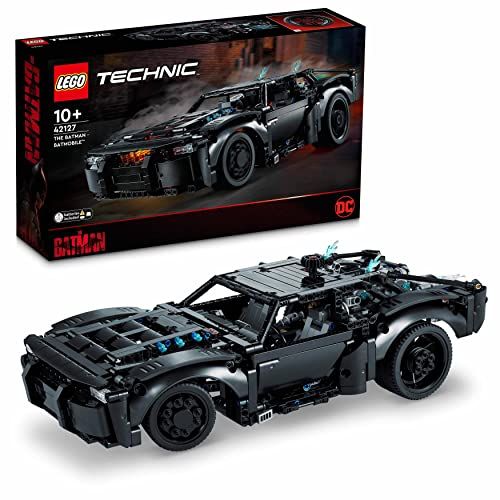 LEGO 42127 Technic THE BATMAN – BATMOBILE Model Car Building Toy, 2022 Movie Set, Superhero Xmas Gifts for Kids and Teen Fans with Light Bricks