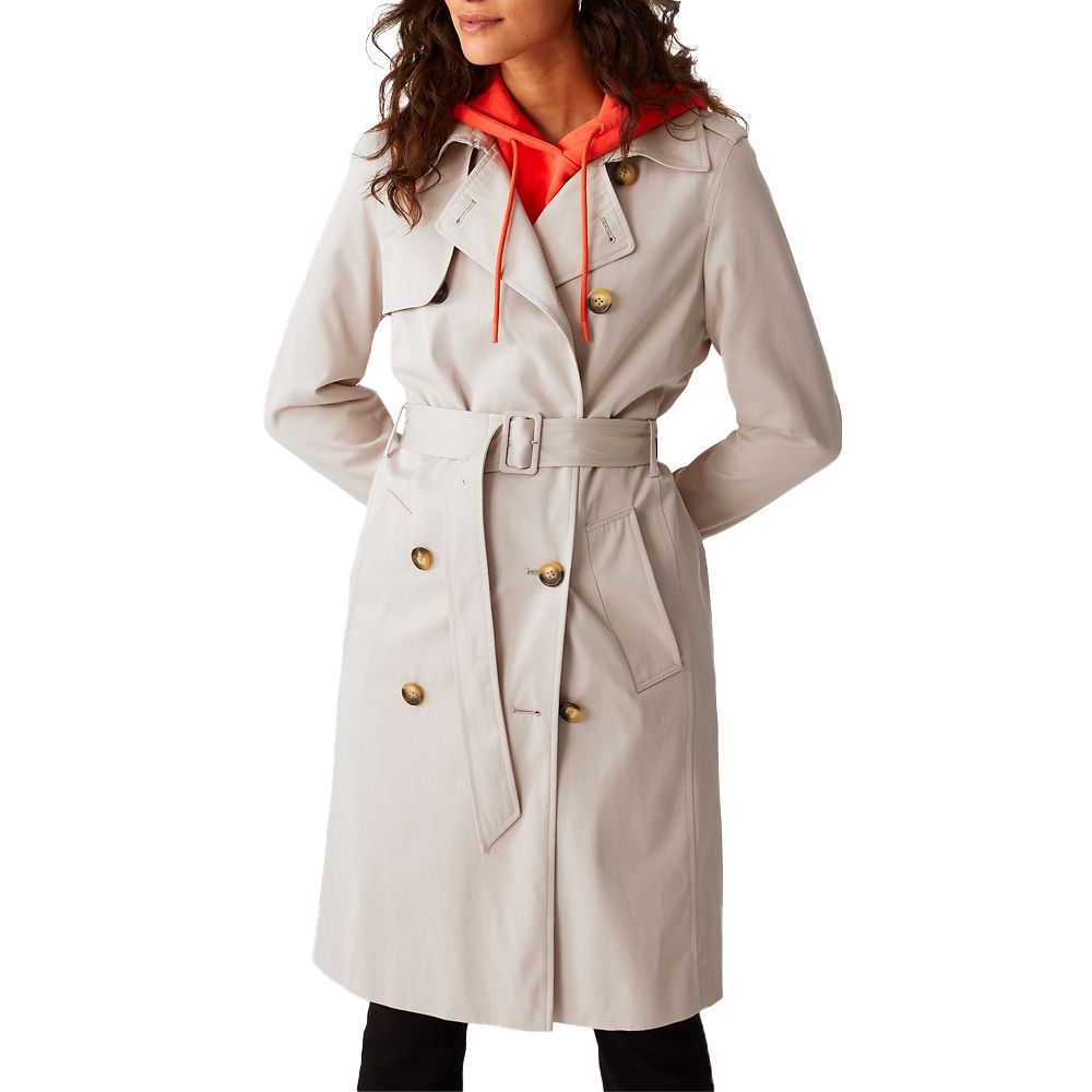 1669148786 M S Collection Double Breasted Trench Coat With Recycled Polyester 1669148780 