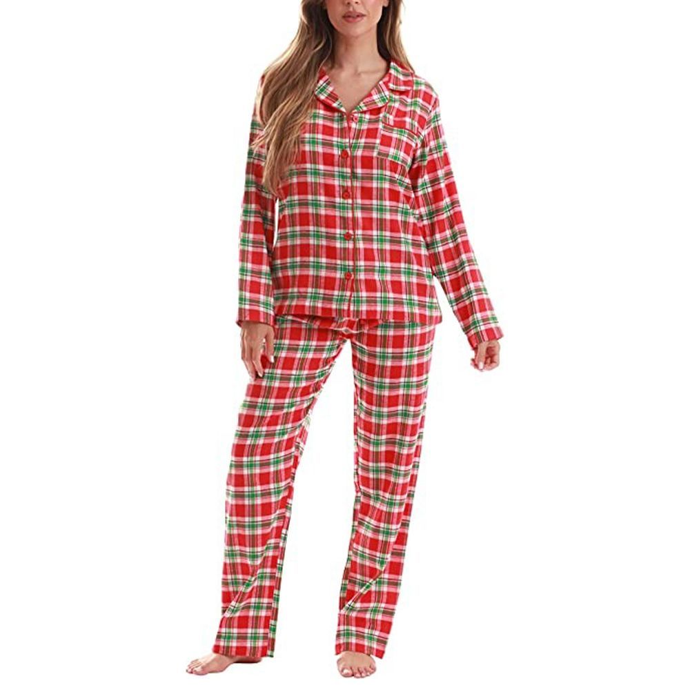 Just Love Plaid Flannel Pajama Set