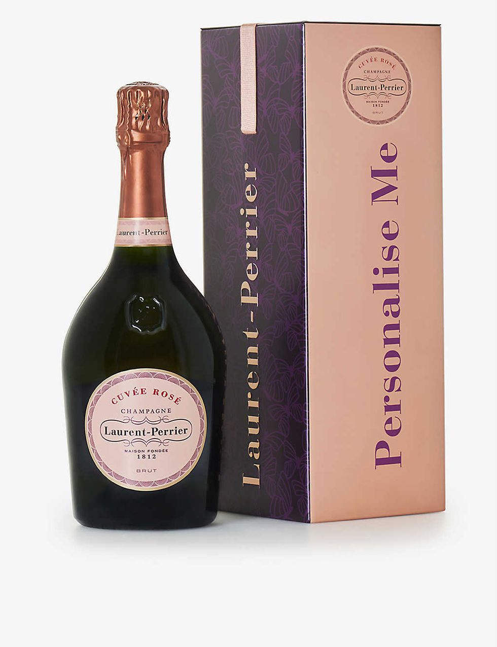 Cuvée Rosé Brut personalised champagne in tin 750ml