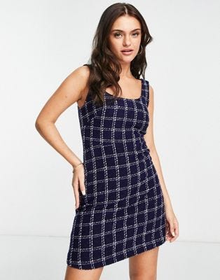 Vestido corto de tweed