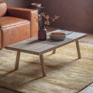 Indiyah Wooden Coffee Table in Natural