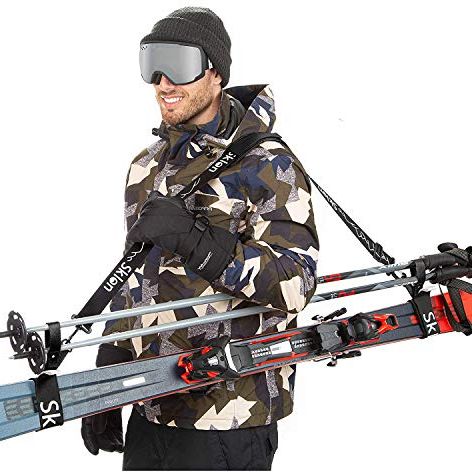 Ski Strap and Pole Carrier