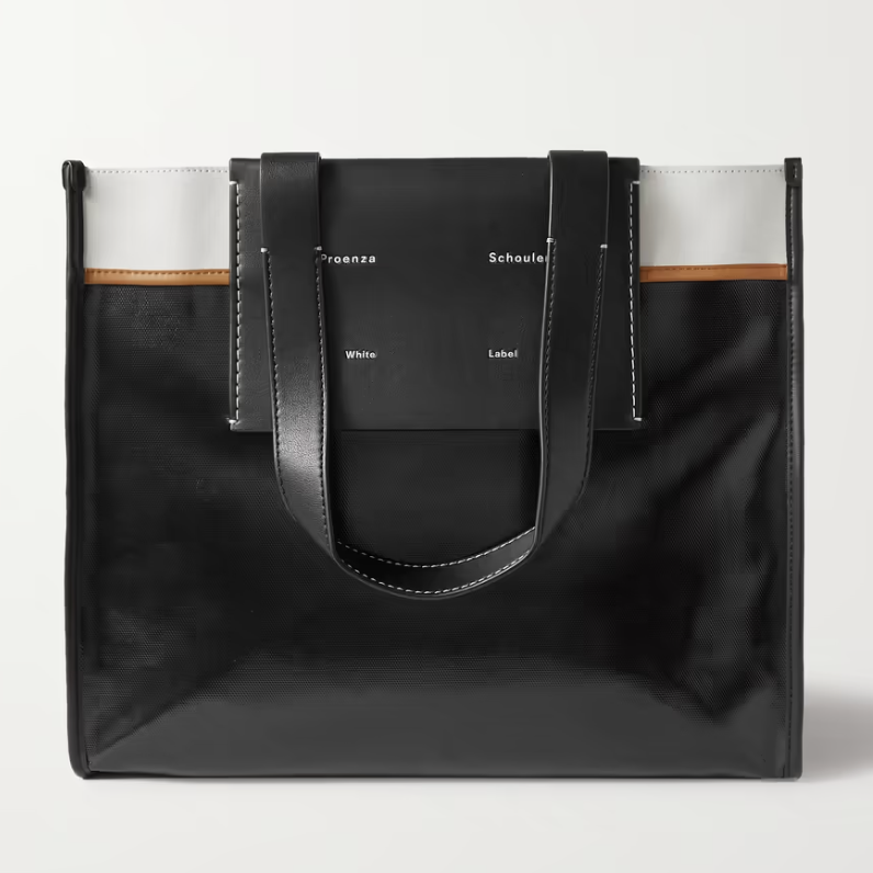 XL Morris Leather-Trimmed Canvas Tote
