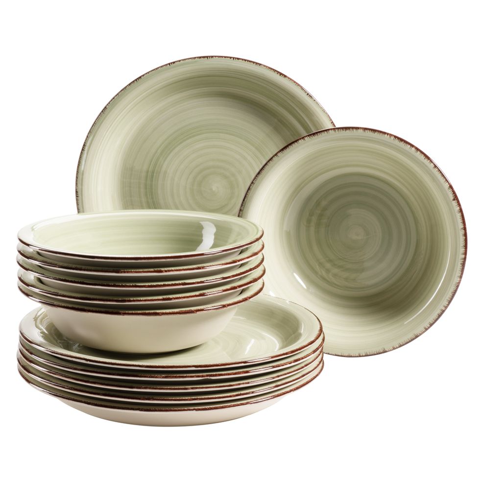 Fernleaf Ludlow Handmade Stoneware Dinnerware - Set of 12