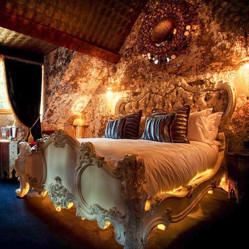 Luxury One Night Stay in a Deluxe Room with Dinner and Champagne for Two at The Crazy Bear Hotel