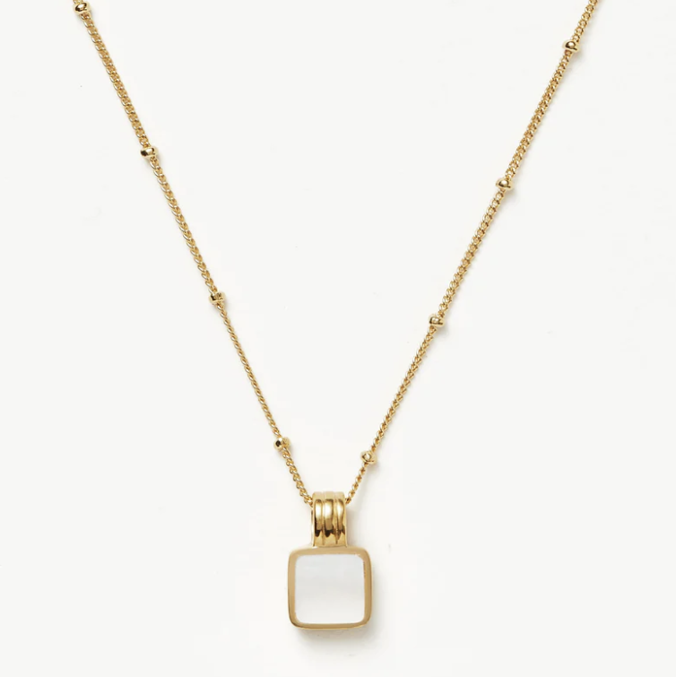 Lucy Williams Square Mother of Pearl Necklace