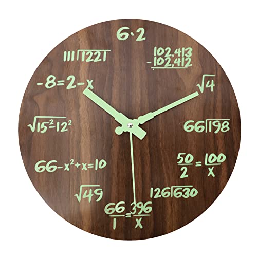 Reloj de pared fórmula matemática