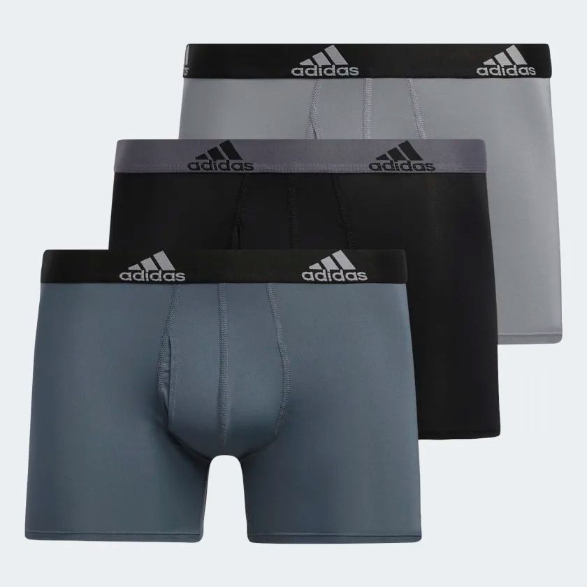 adidas Active Flex Cotton Trunk Briefs (3 pairs) - Black | adidas Canada