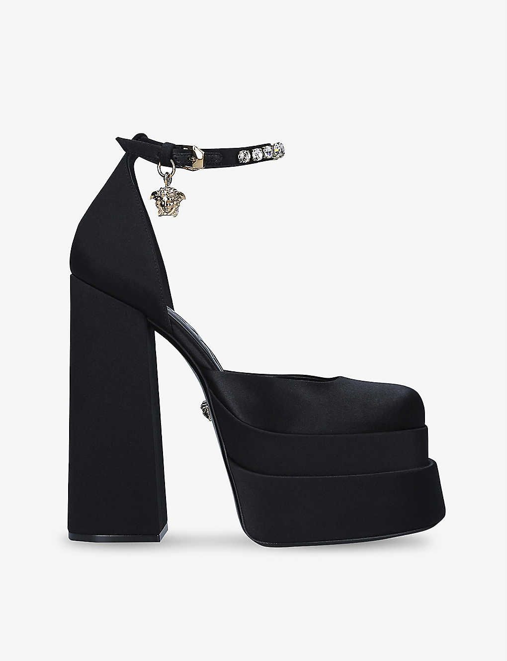 Versace discount block heels