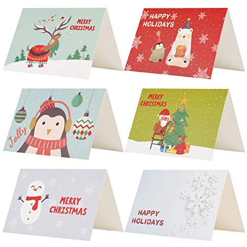 Tarjetas de Navidad de 6 modelos
