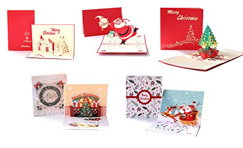  Tarjeta de felicitación emergente 3d con diferentes diseños