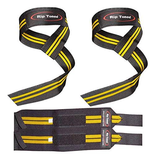 Rip Toned Lifting Straps (Pair) Wrist Straps for Weightlifting,  Bodybuilding NEW 