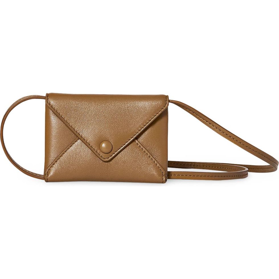 Mini Envelope Leather Crossbody Bag