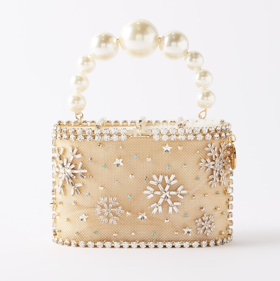 Holli Pavillion Crystal-Embellished Handbag