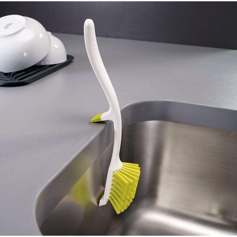 Edge Dish Brush with Integrated Sink Rest