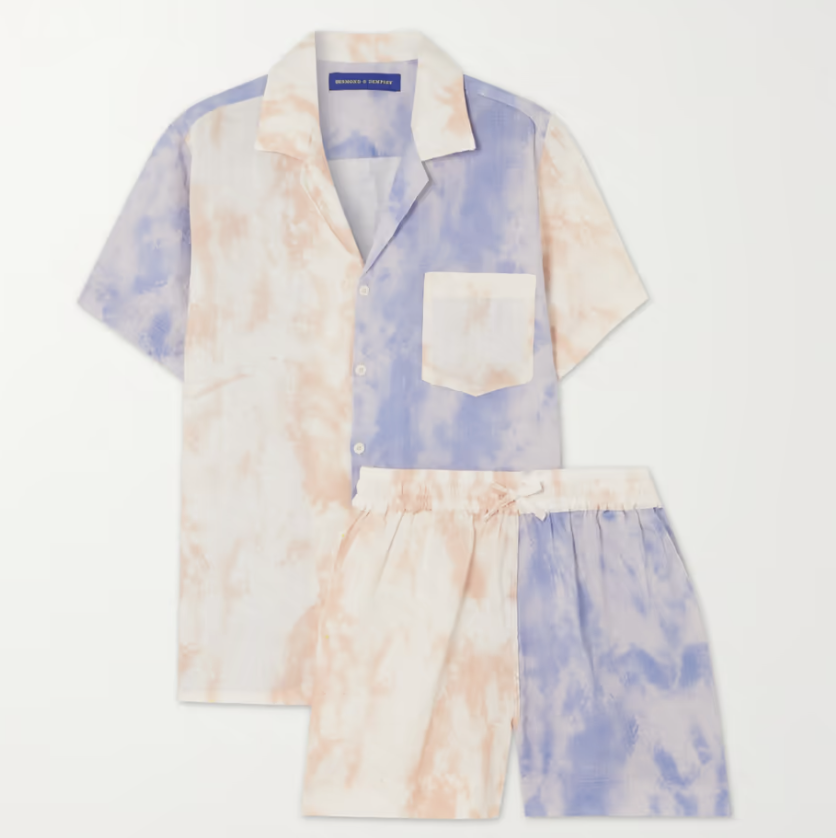 Summer Dusk Tie-Dyed Pajama Set