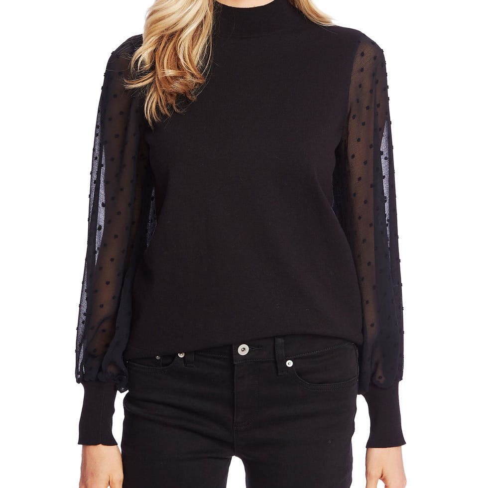 Clip Dot Sleeve Sweater Clip Dot Sleeve Sweater