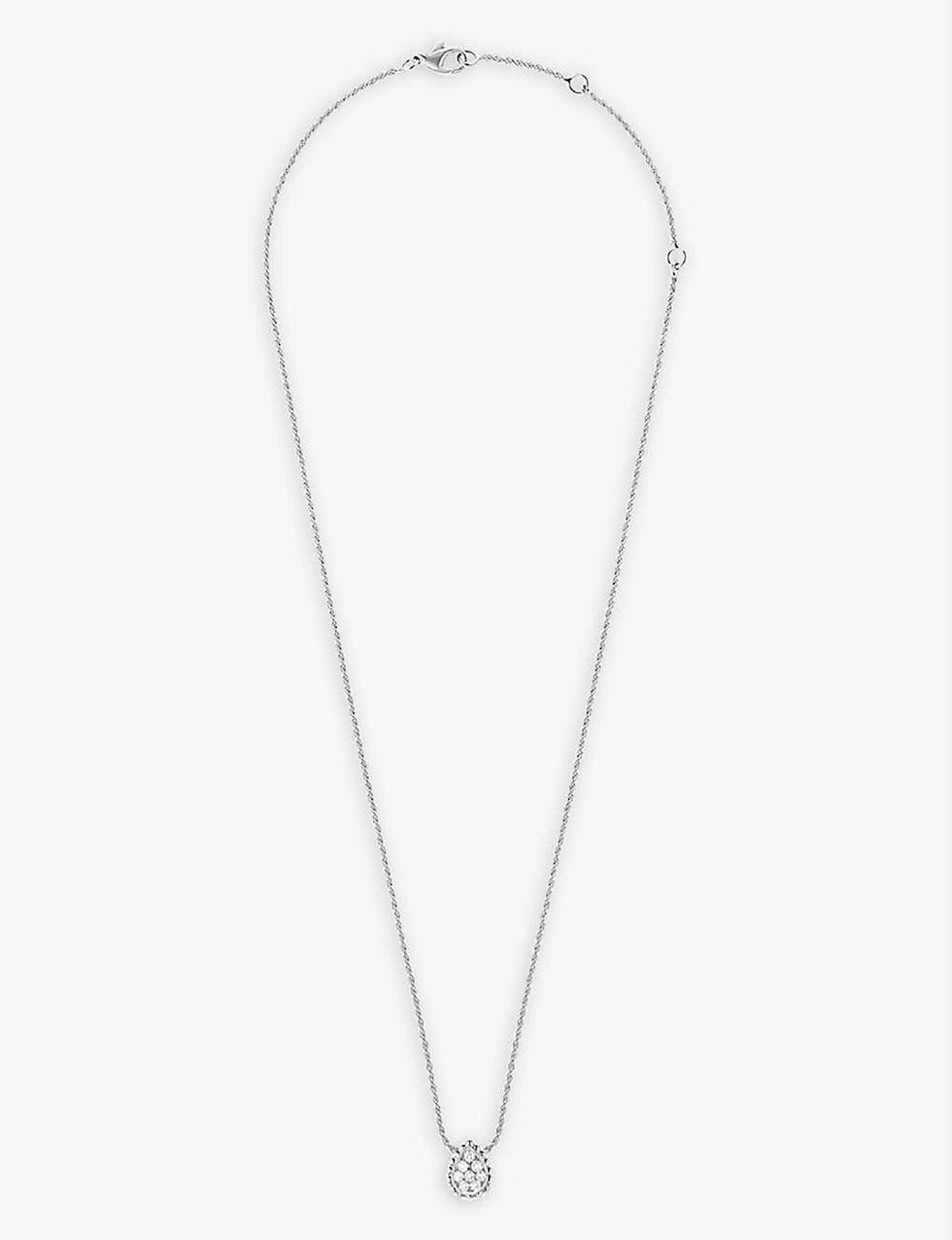 LOUIS VUITTON Sterling Silver Lockit Necklace 1288685