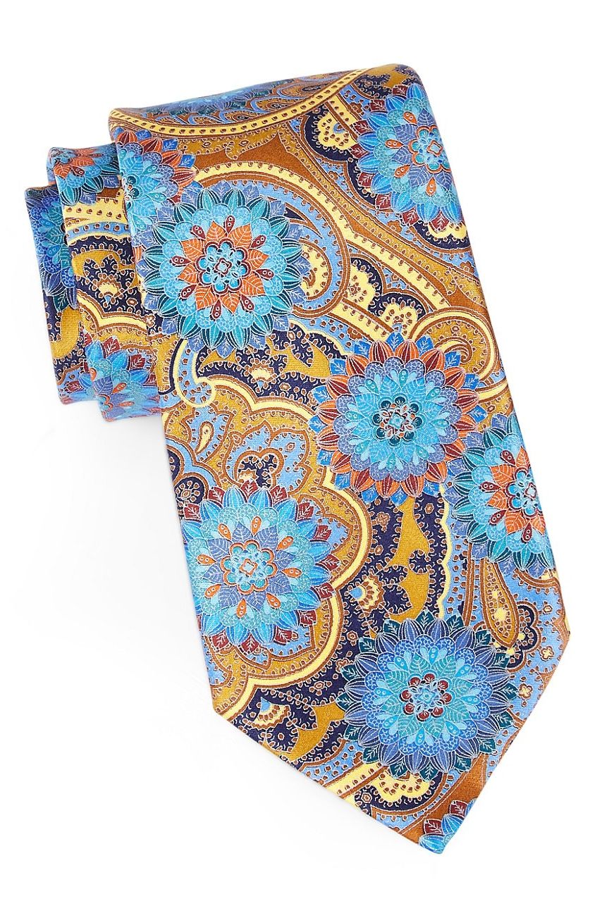 Men's Floral Paisley Tie