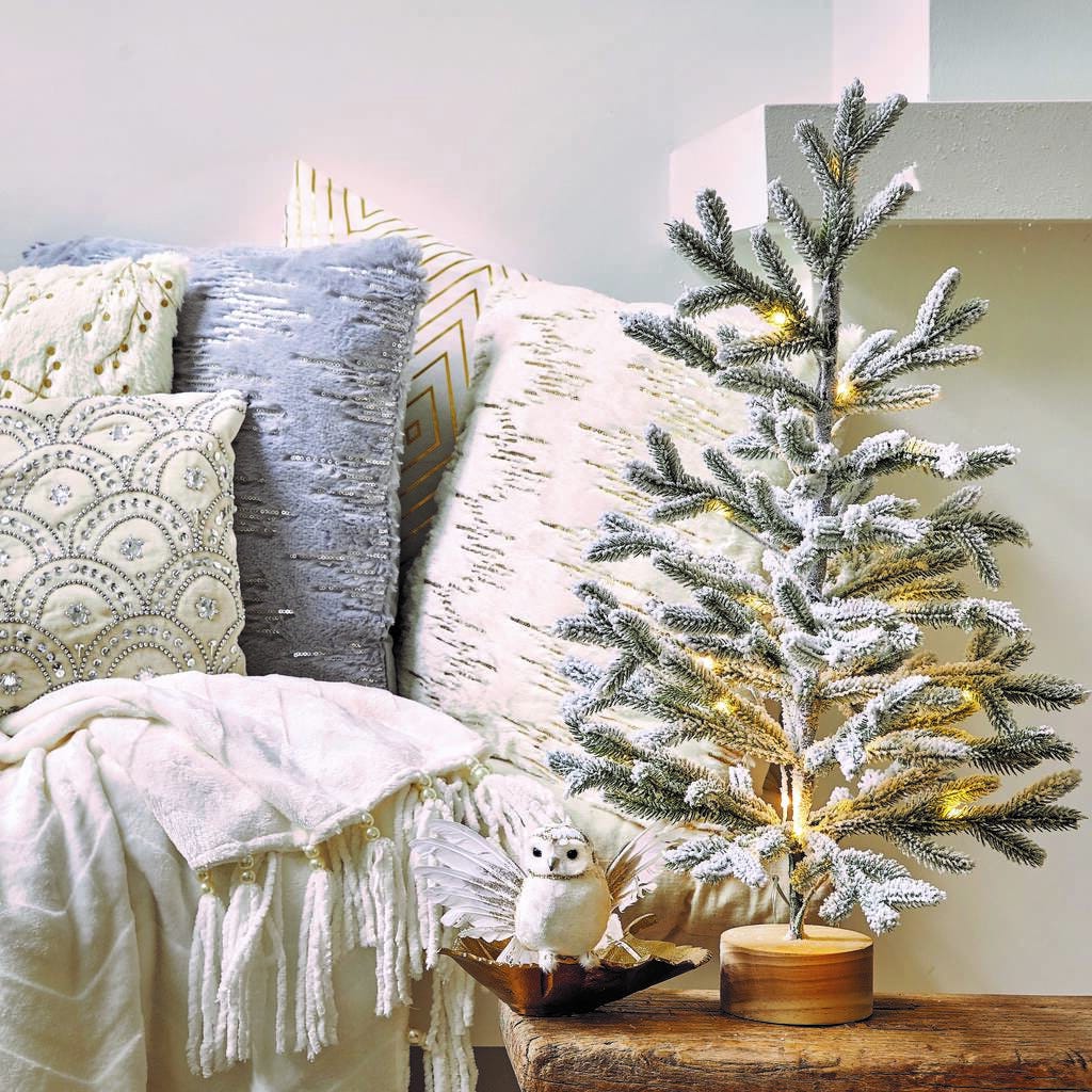 Snow Dusted LED Fir Christmas Tree