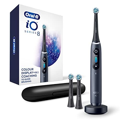 健康・医療 iO Series 8 Electric Toothbrush with 2 Replacement Brush Heads and Travel Case