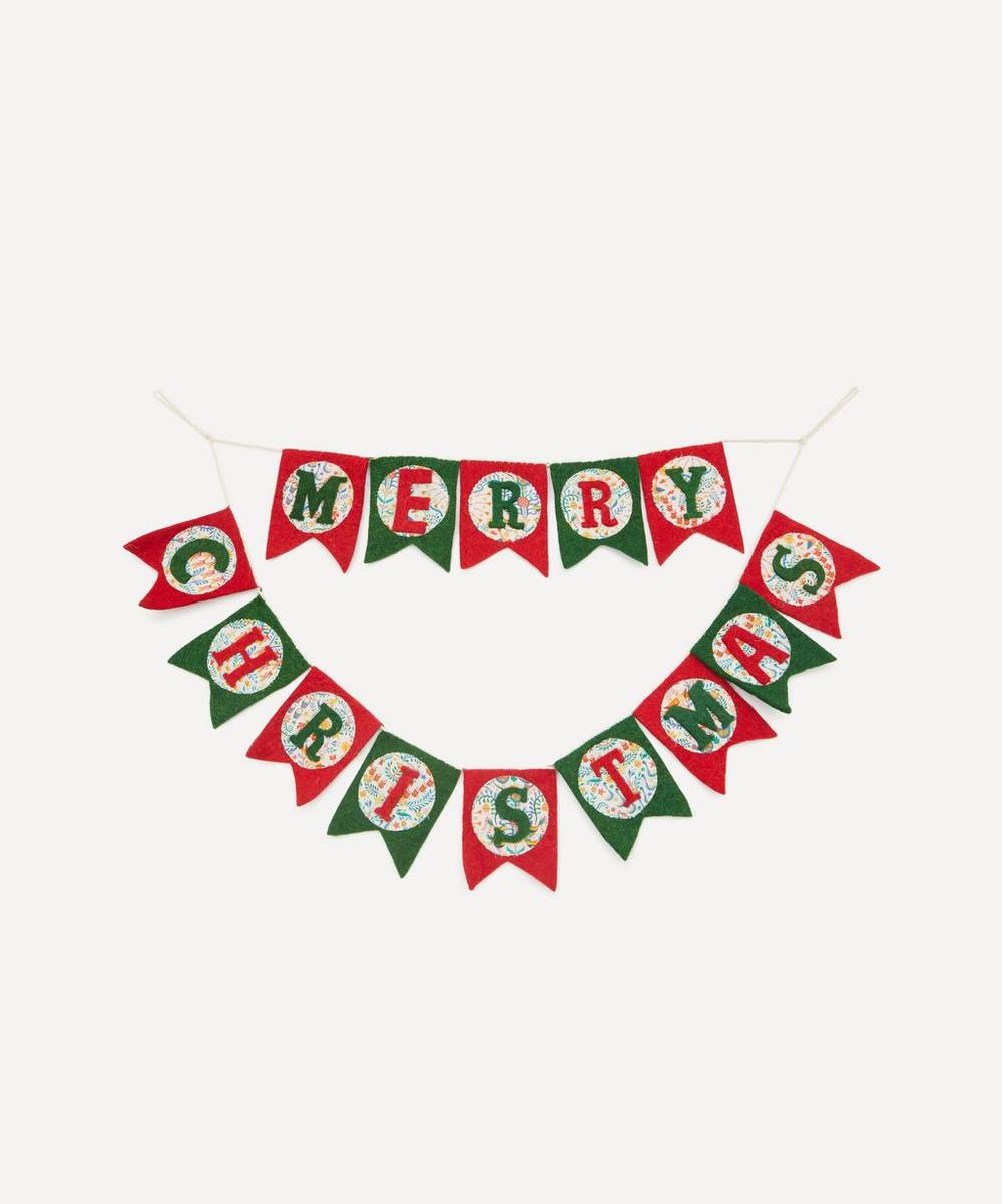 12 Days of Christmas Liberty Print Felt Banner