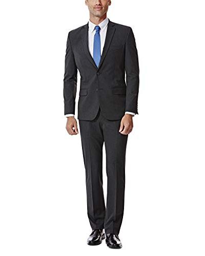 Slim Fit Suit in Charcoal Heather
