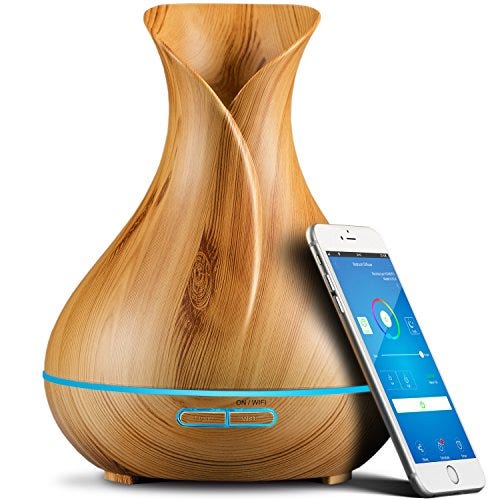 Sierra Modern Home Smart WiFi Essential Oil Aromatherapy Diffuser Sierra Modern Home Smart WiFi Essential Oil Aromatherapy Diffuser