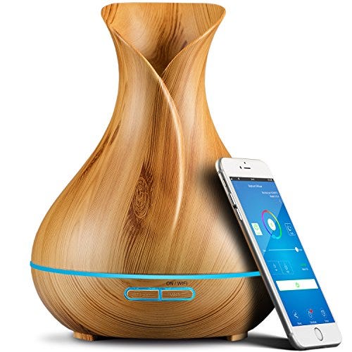 Sierra Modern Home Smart WiFi Essential Oil Aromatherapy Diffuser