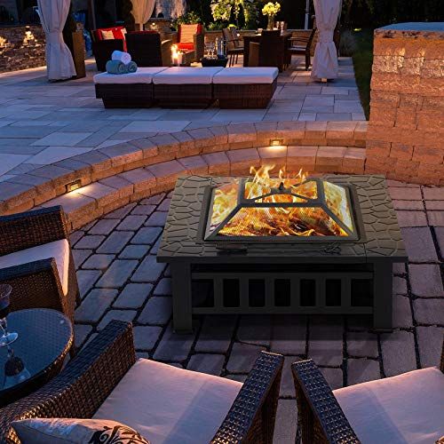 Multifunctional Fire Pit Table 