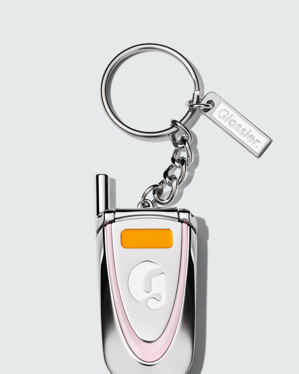 Glossier, Makeup, Glossier La Exclusive Phone Charm Keychain