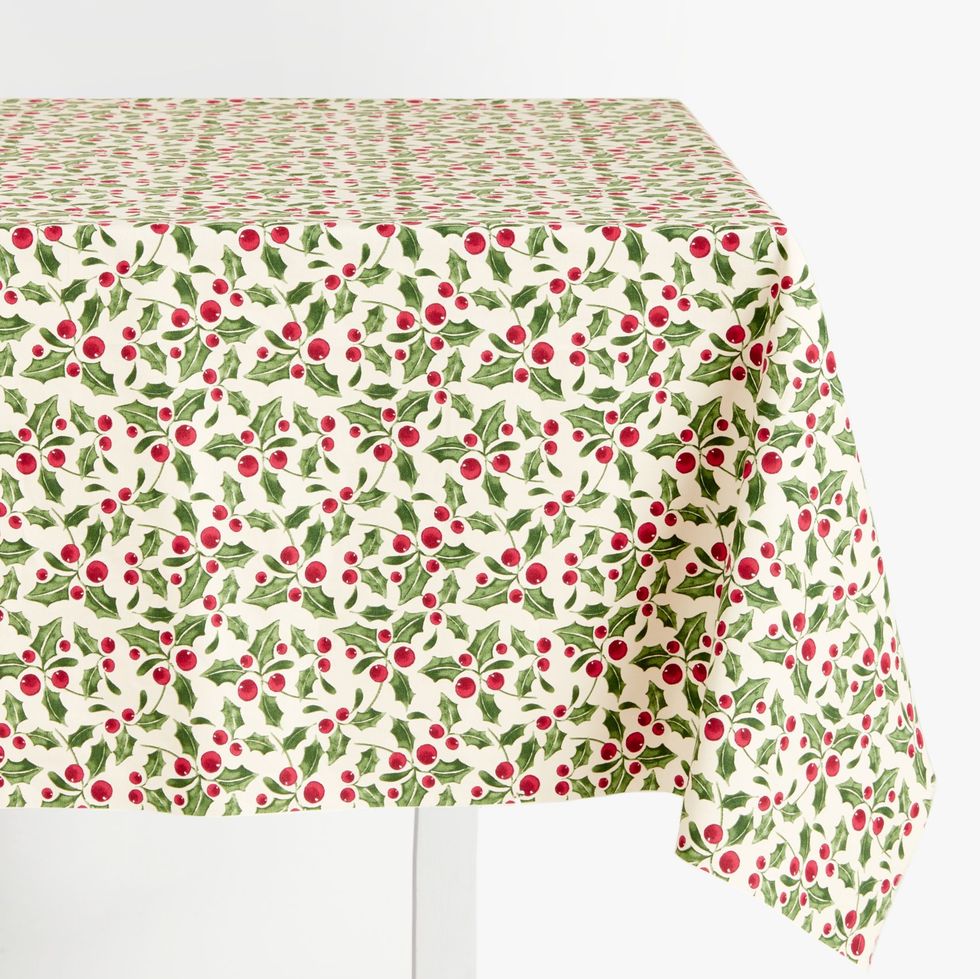 Classic Holly PVC Tablecloth Fabric