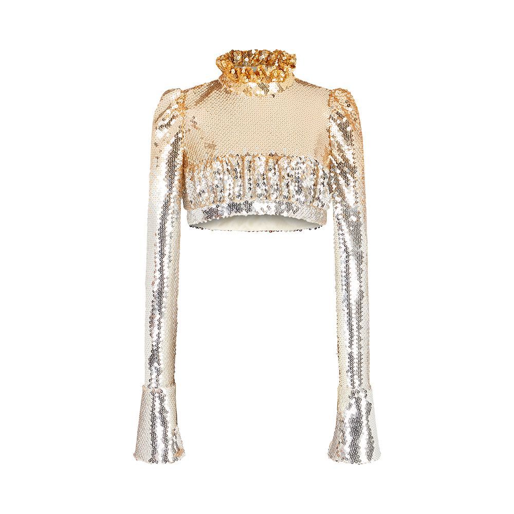 Sequin-Embellished Top