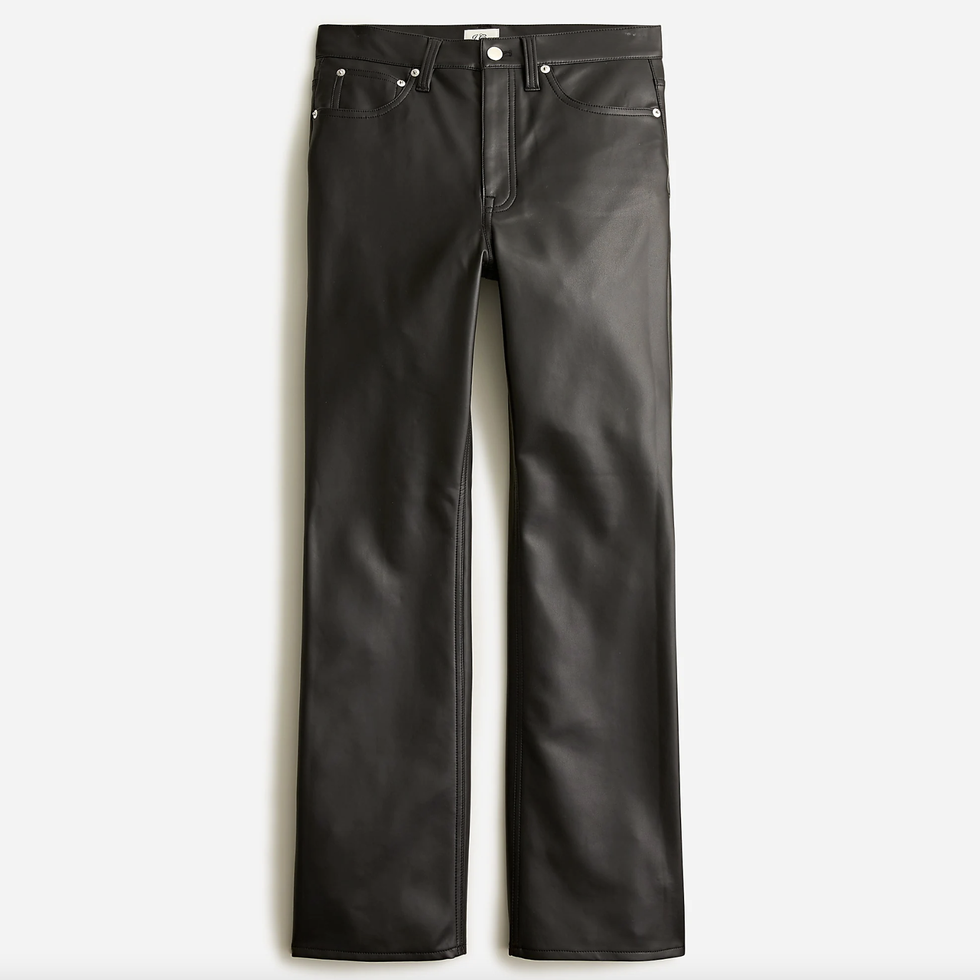 High-Rise Faux Leather Pant