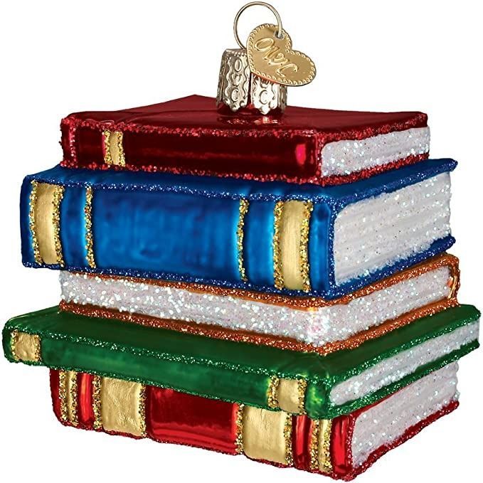 Stack of Books Ornament