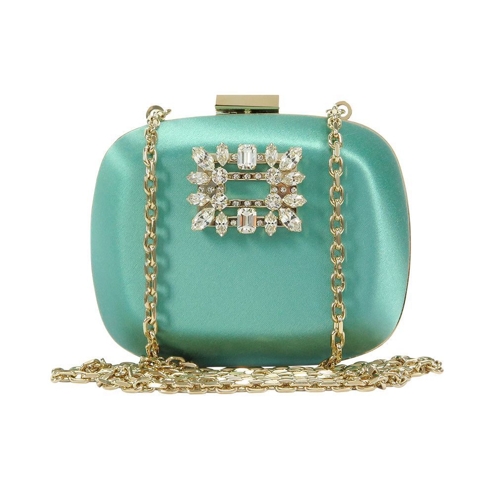 Broche Vivier Buckle Boite De Nuit Micro Clutch