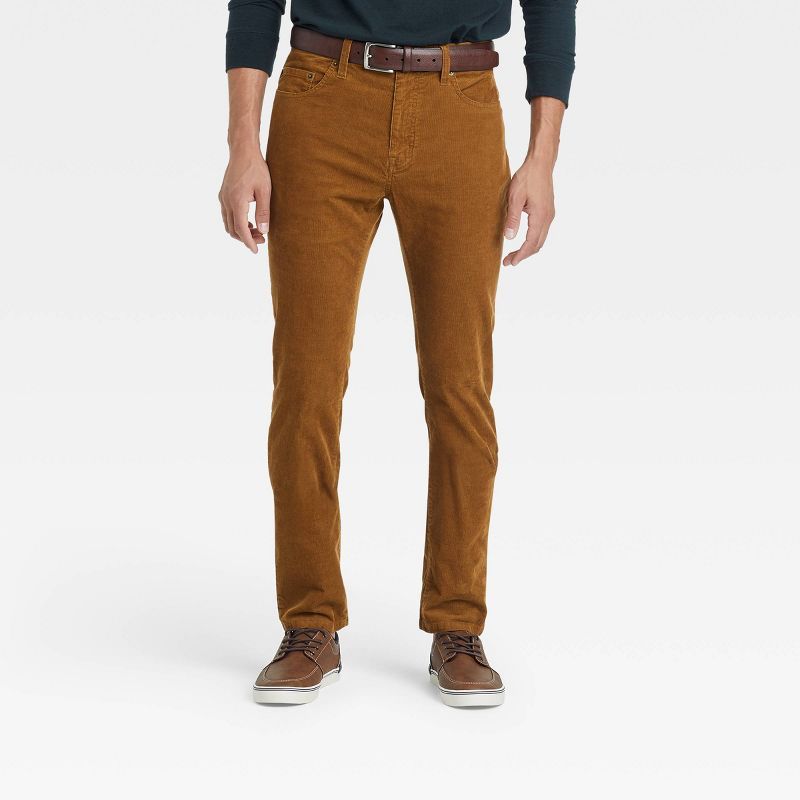 Slim Straight Corduroy 5-Pocket Pants