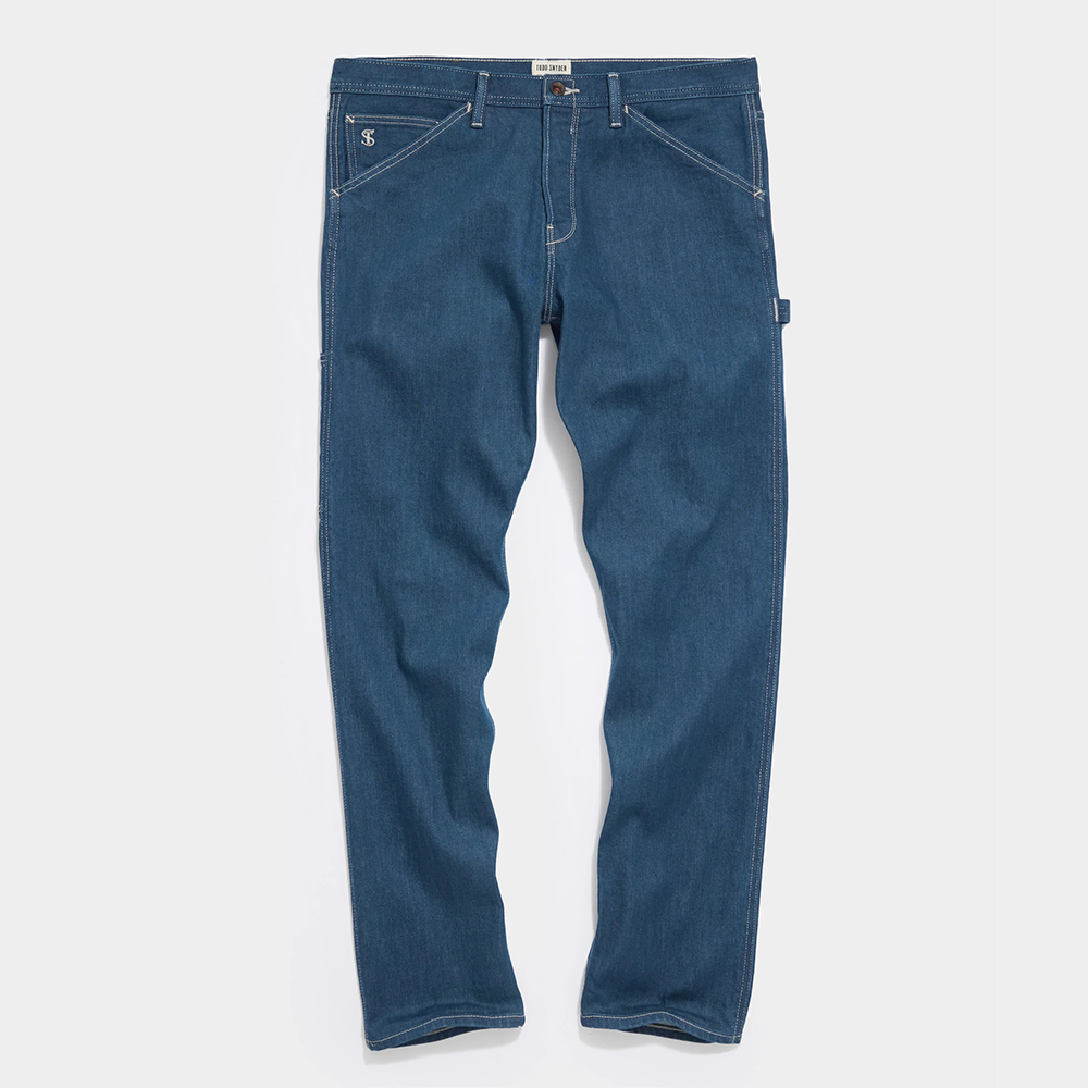 Straight Fit Japanese Carpenter Jean in Blue