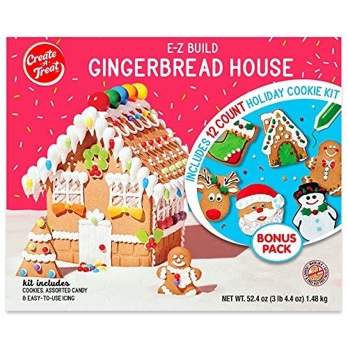 Gingerbread House and Holiday Cookie Decorating Kit