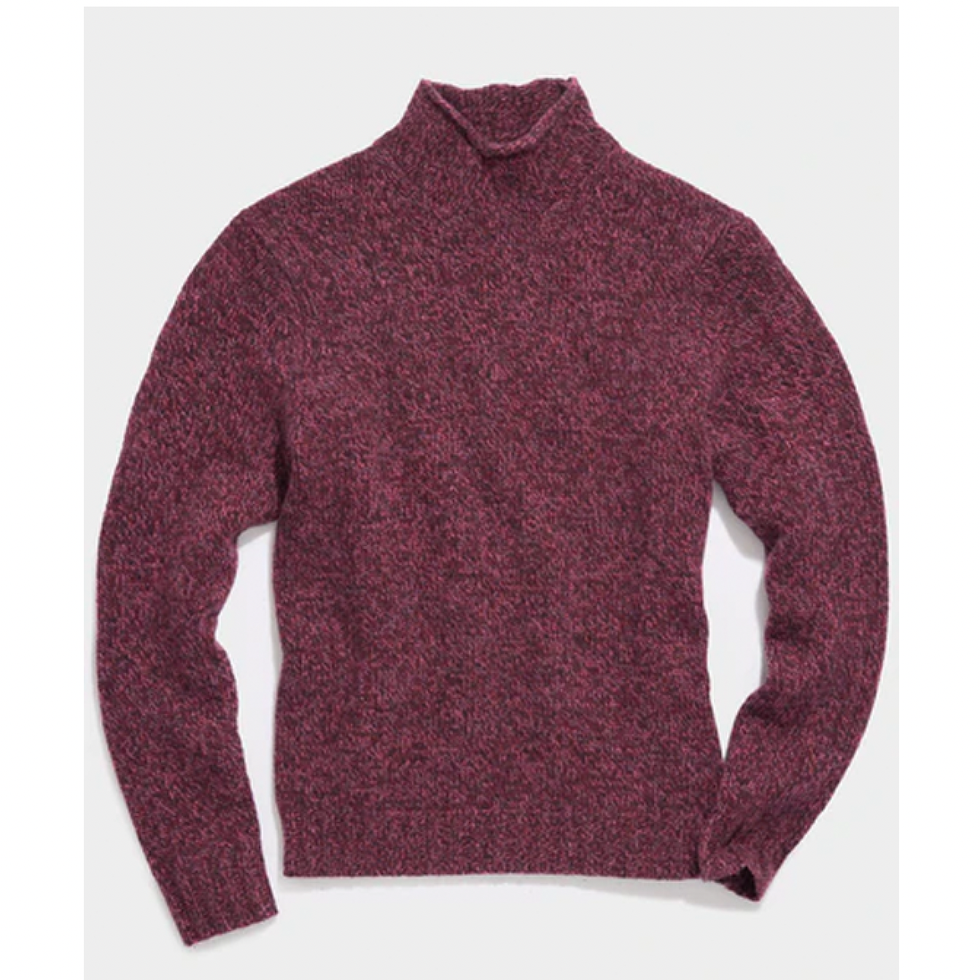 Men's Autumn Winter Seamless Half High Neck Pullover Sweater Long
