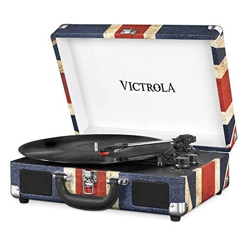 Victrola Journey Portable Record Player, Suitcase - UK Flag